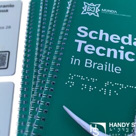 stampa Braille - mappa tattile - targa Braille brochure tattile