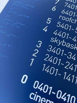 Stampa Braille-Targa tattile-Mappa tattile