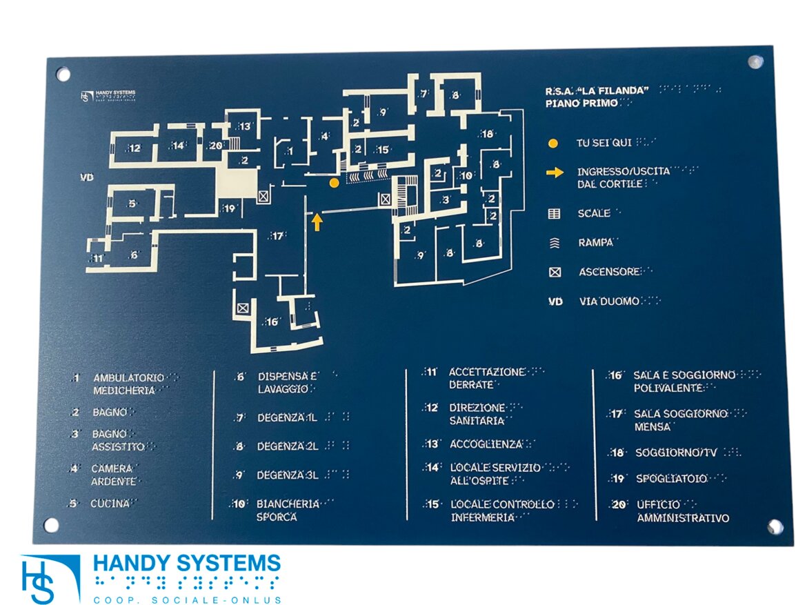 planimetria tattile - Rsa La Filanda