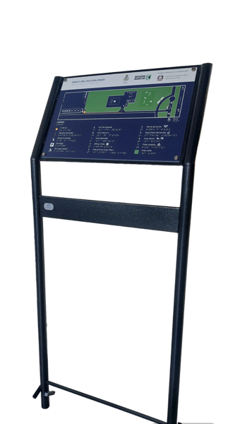 mappa tattile con leggio