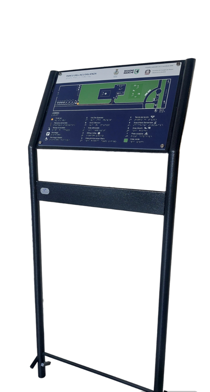 Mappa tattile con leggio