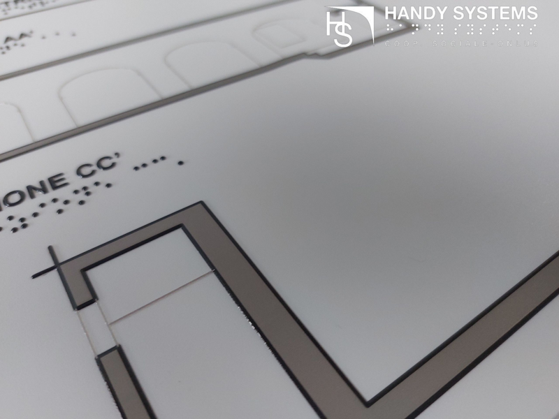 stampa Braille - mappa tattile - targa Braille stampa Braille - mappa tattile - targa Braille