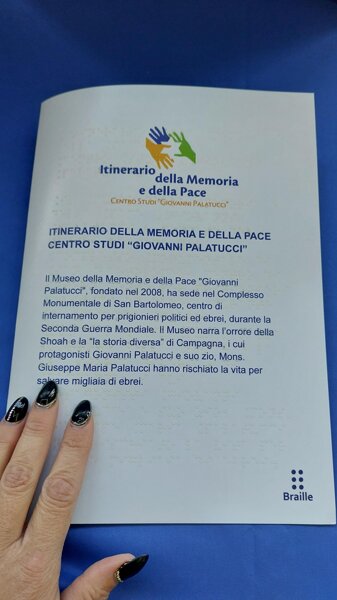 brochure/mappa tattile - stampa Braille