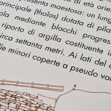 stampa Braille - mappa tattile - targa Braille Targa Braille