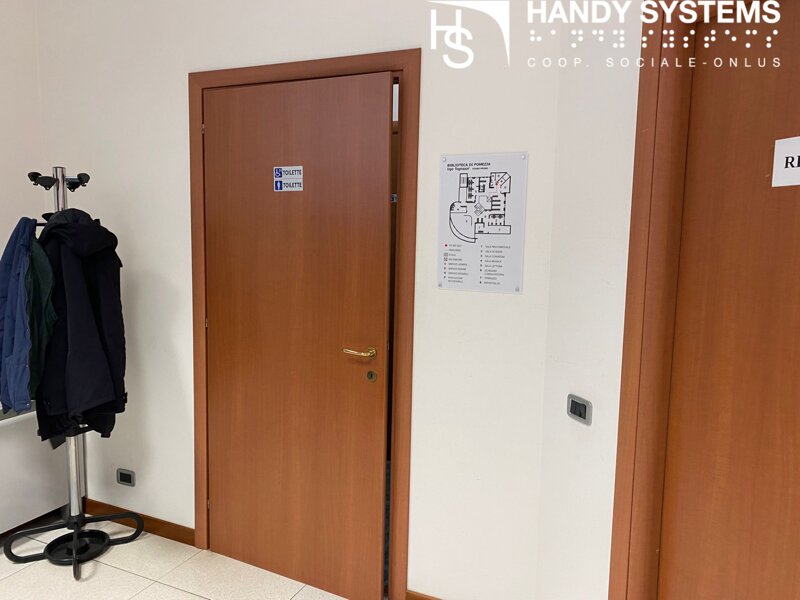 stampa Braille - mappa tattile - targa Braille