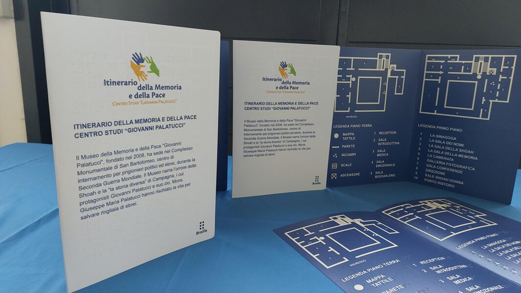 brochure/mappa tattile - stampa Braille