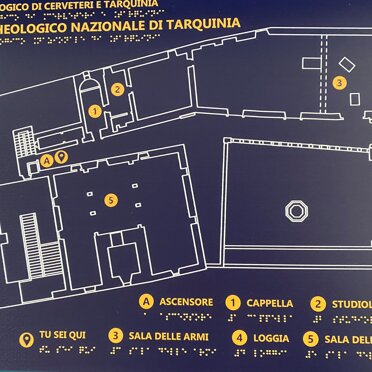 stampa Braille - mappa tattile - targa Braille Mappa tattile
