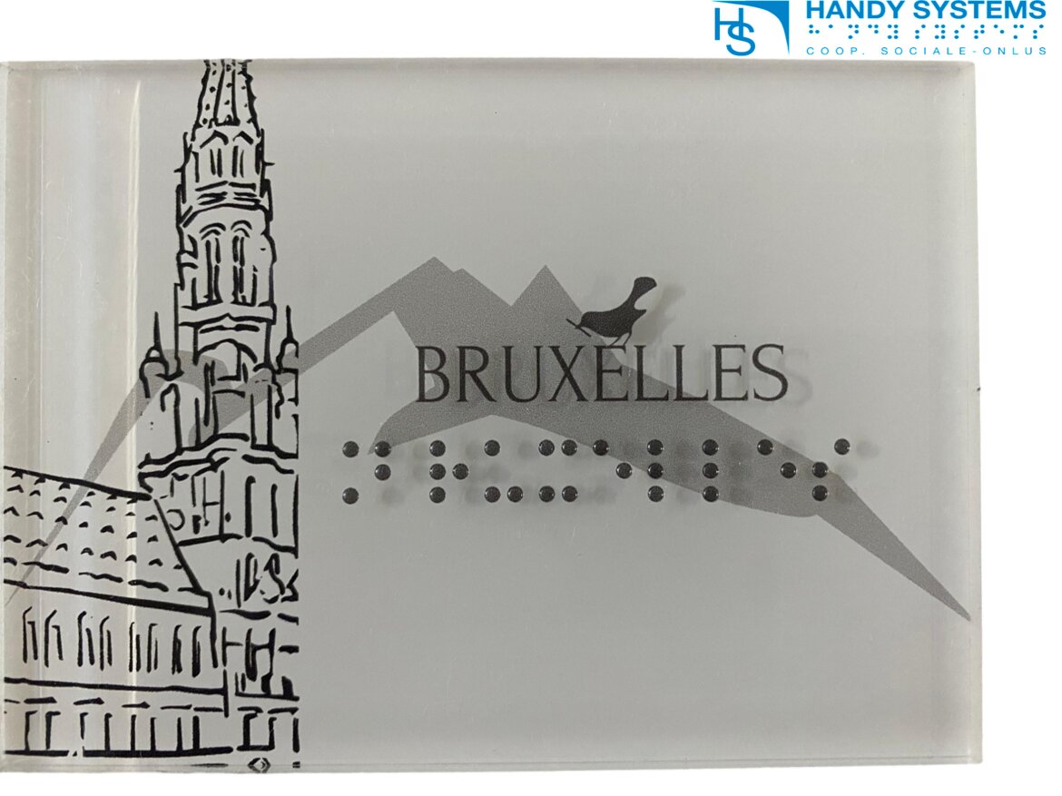 stampa Braille - mappa tattile - targa Braille