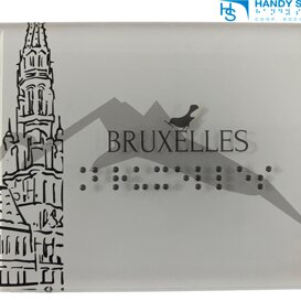 stampa Braille - mappa tattile - targa Braille targa Braille