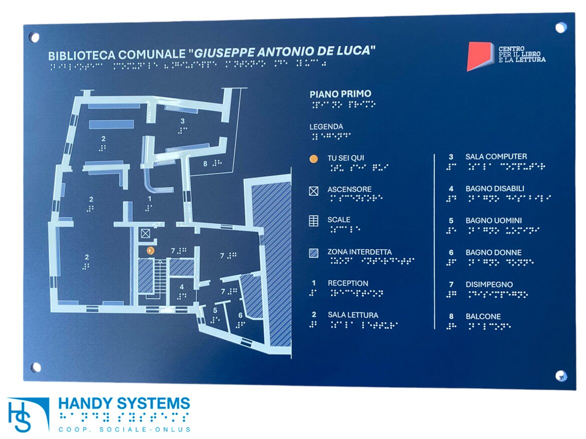 stampa Braille - mappa tattile - targa Braille stampa Braille - mappa tattile - targa Braille