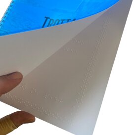 stampa Braille - mappa tattile - targa Braille menu Braille