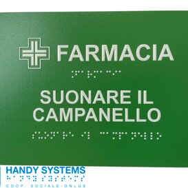 stampa Braille - mappa tattile - targa Braille targa Braille