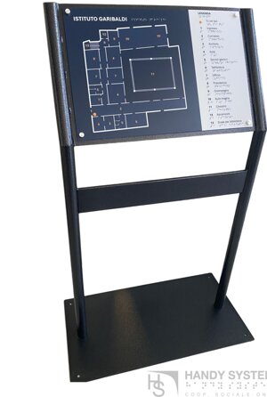 Mappa tattile con leggio