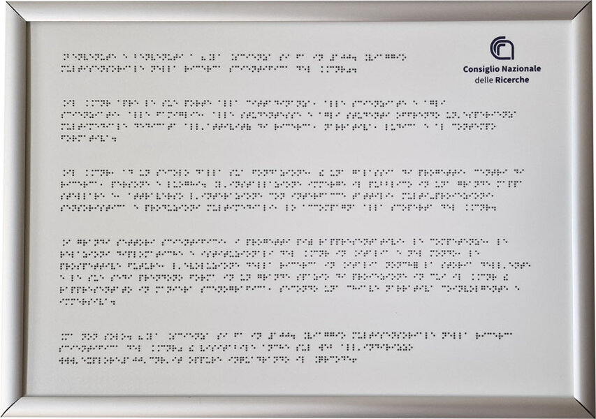 mappa tattile con leggio mappa tattile con leggio