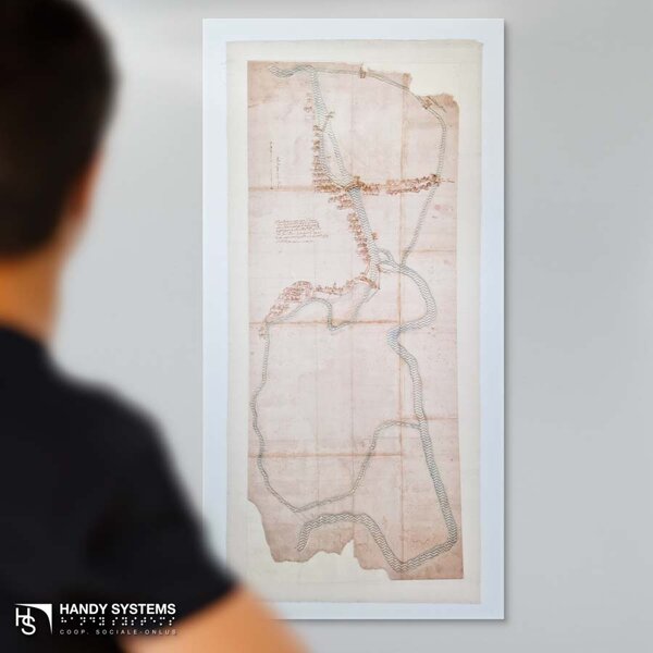 stampa Braille - mappa tattile - targa Braille