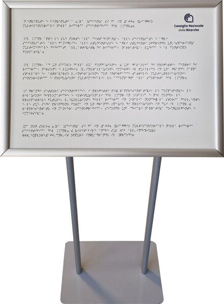 mappa tattile con leggio mappa tattile con leggio