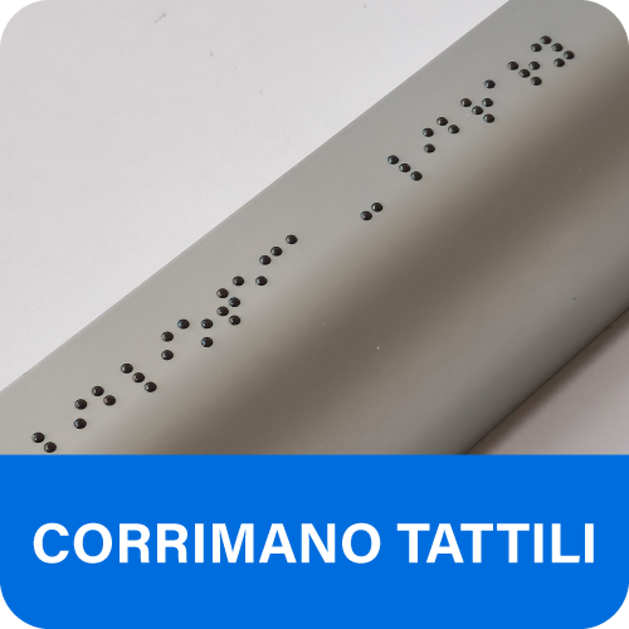 corrimano tattile e Braille