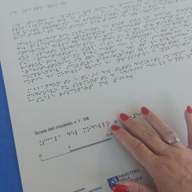 stampa Braille - mappa tattile - targa Braille Targa Braille