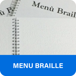 Menu in Braille