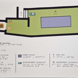 stampa Braille - mappa tattile - targa Braille