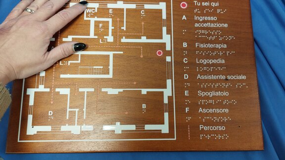 Stampa Braille-Targa tattile-Mappa tattile