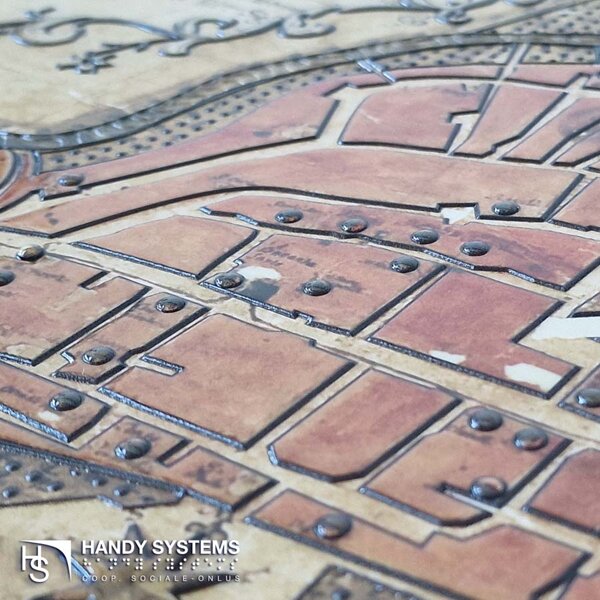 stampa Braille - mappa tattile - targa Braille