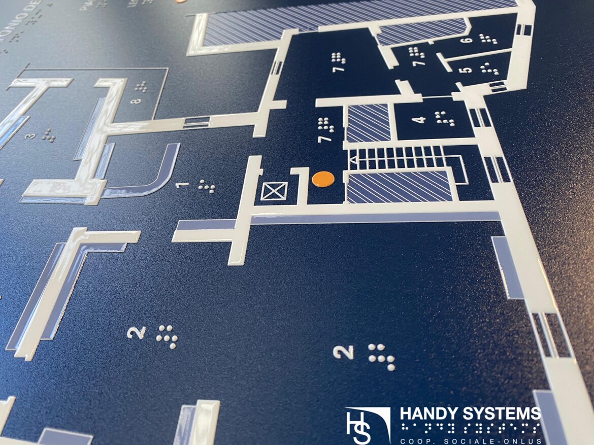 stampa Braille - mappa tattile - targa Braille stampa Braille - mappa tattile - targa Braille