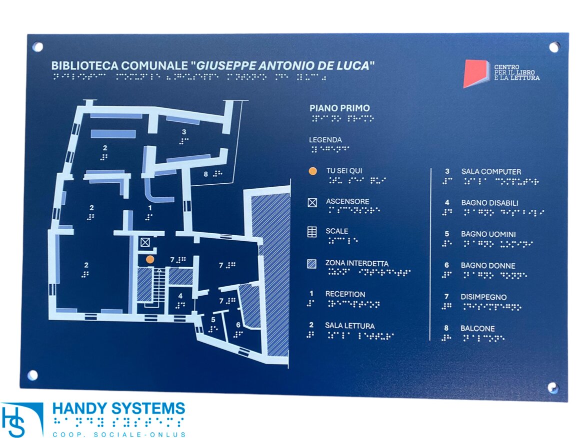 stampa Braille - mappa tattile - targa Braille stampa Braille - mappa tattile - targa Braille