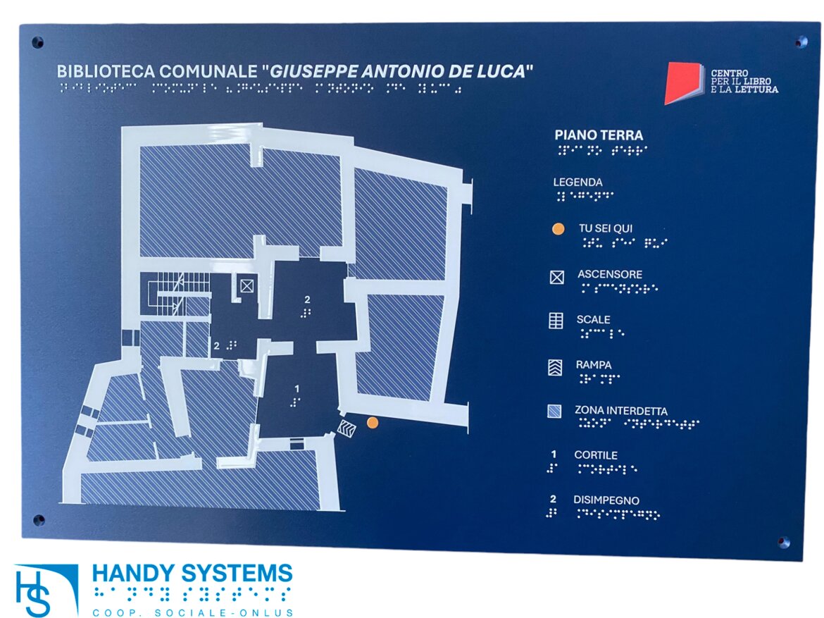stampa Braille - mappa tattile - targa Braille stampa Braille - mappa tattile - targa Braille