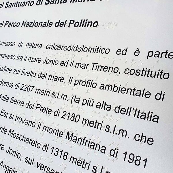 targa Braille - stampa in Braille