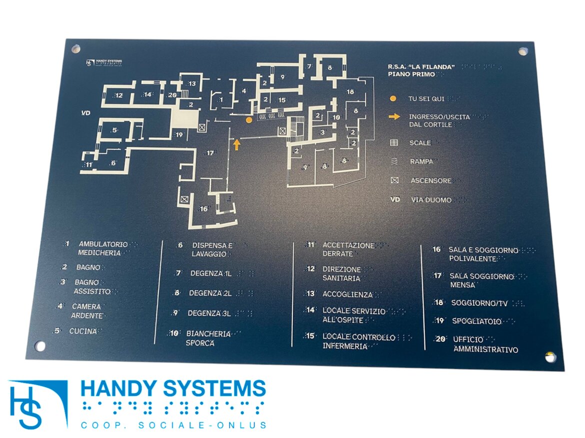 planimetria tattile - Rsa La Filanda