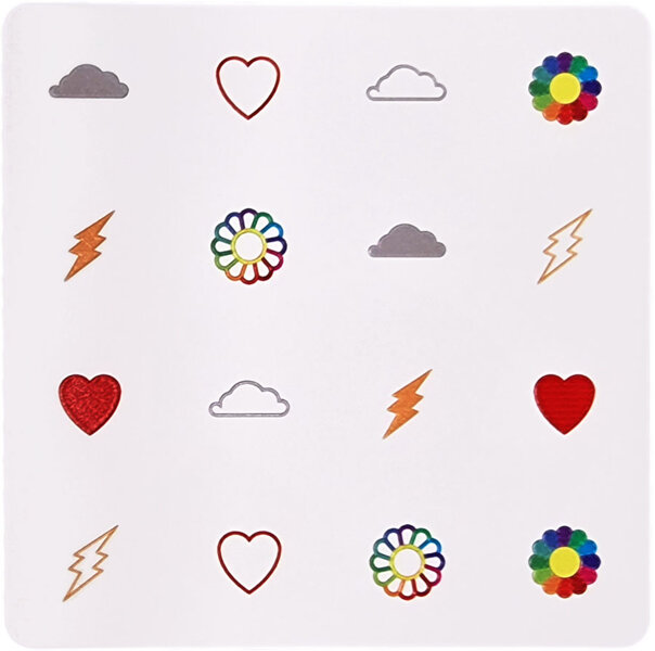 Memory tattile con schede a rilievo tattile e Braille