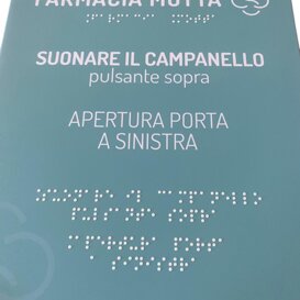 stampa Braille - mappa tattile - targa Braille targa Braille
