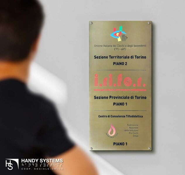 stampa Braille su ottone stampa Braille su ottone