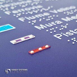 stampa Braille - mappa tattile - targa Braille Mappa tattile