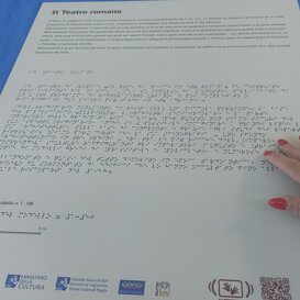 stampa Braille - mappa tattile - targa Braille Targa Braille