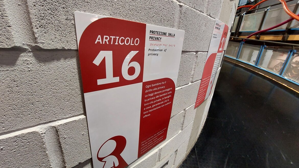 stampa Braille - mappa tattile - targa Braille