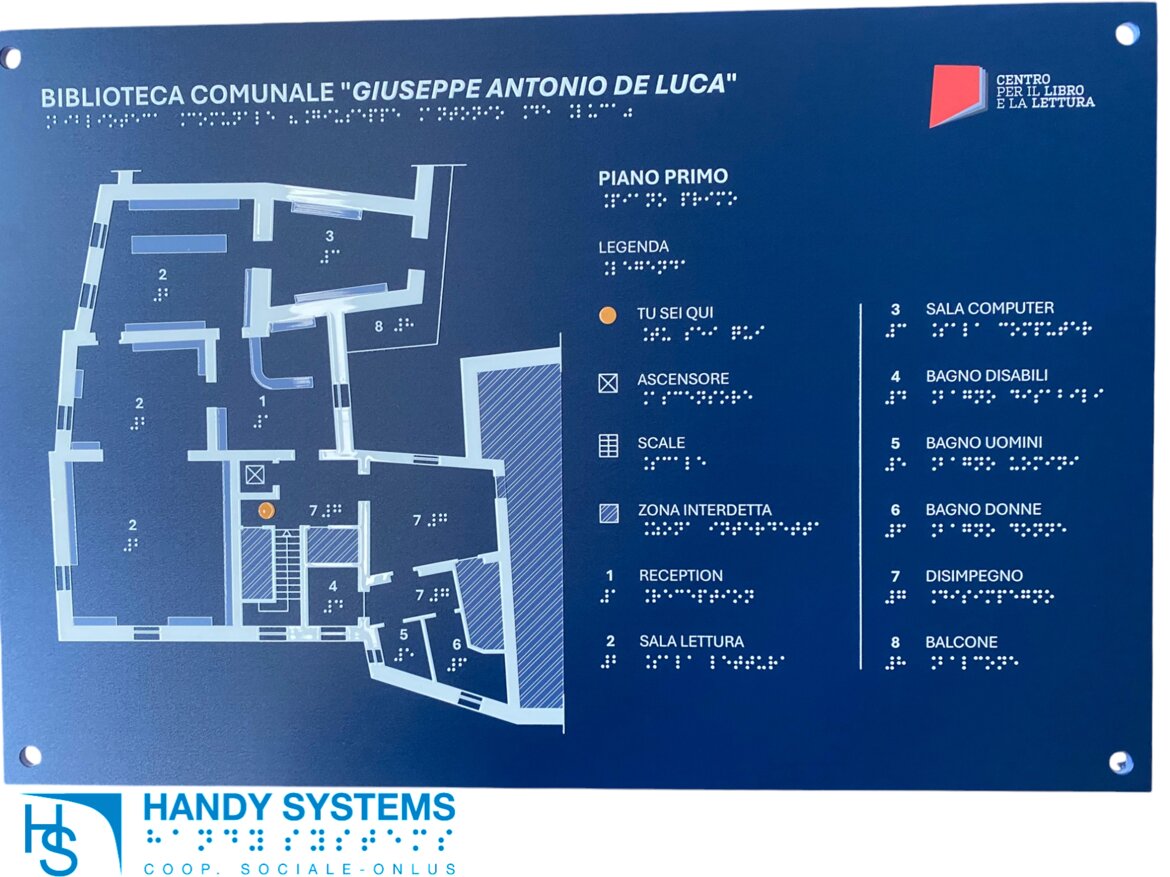 stampa Braille - mappa tattile - targa Braille stampa Braille - mappa tattile - targa Braille