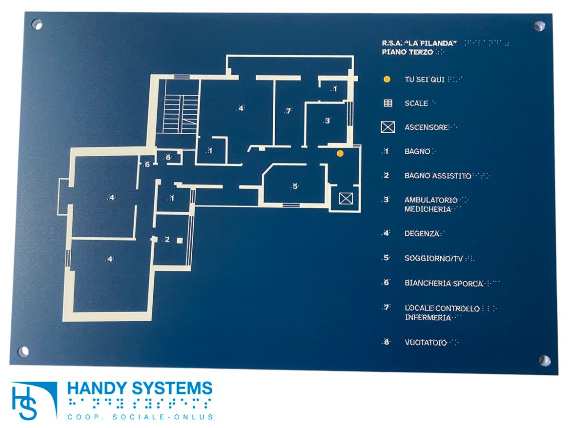 planimetria tattile - Rsa La Filanda