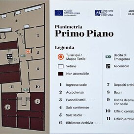 stampa Braille - mappa tattile - targa Braille