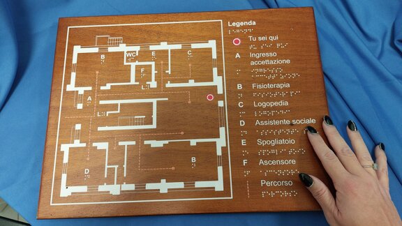 Stampa Braille-Targa tattile-Mappa tattile