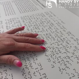 stampa Braille - mappa tattile - targa Braille targa Braille