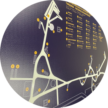 stampa Braille - mappa tattile - targa Braille Mappa tattile stampa Braille - mappa tattile - targa Braille Mappa tattile