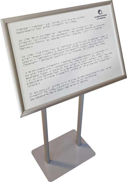 mappa tattile con leggio mappa tattile con leggio