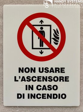 targhe Braille/targhe tattili