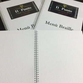 stampa Braille - mappa tattile - targa Braille menu Braille