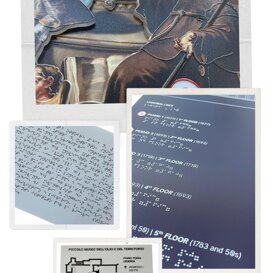stampa Braille - mappa tattile - targa Braille targa tattile
