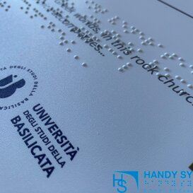 stampa Braille - mappa tattile - targa Braille targa Braille