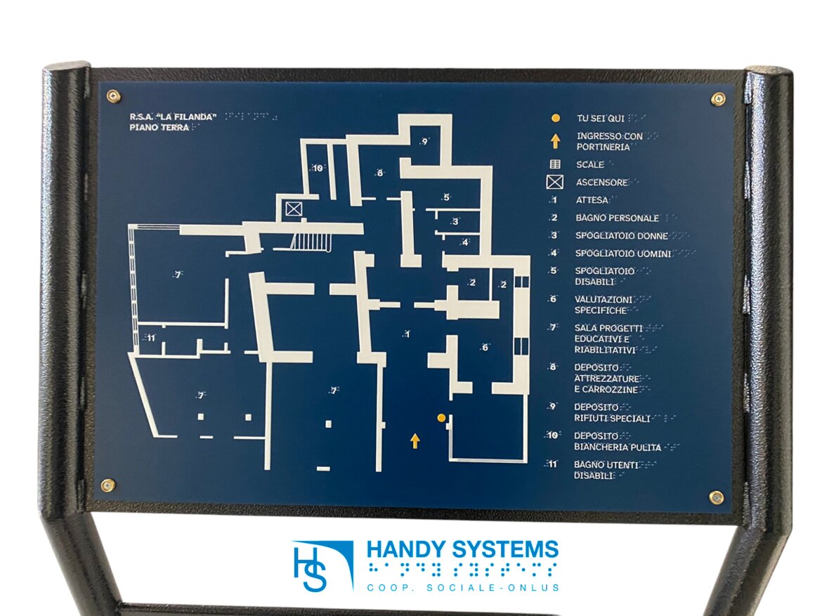 planimetria tattile - Rsa La Filanda