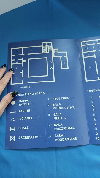 brochure/mappa tattile - stampa Braille